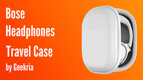 Bose Over-Ear Headphones Travel Case, Hard Shell Headset Carrying Case | Geekria
