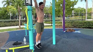 EXERCISE DEMO: STRAIGHT ARM FRONT LEVER RAISES (BACK / CORE)