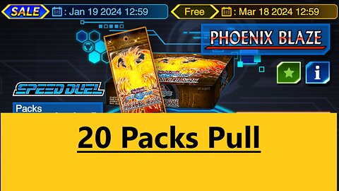 Duel Links: Phoenix Blaze 20 packs pull