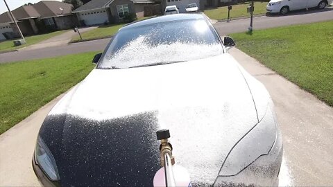 POV Foam Wash for the Tesla