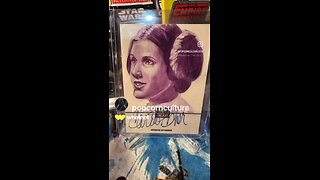 Carrie Fisher Princess Leia Topps SketchOgraph