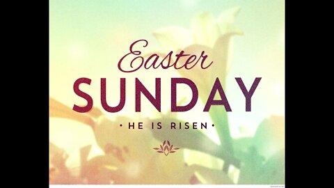 Easter Sunday Service 2020