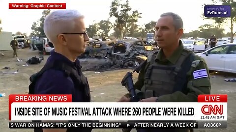 Anderson Cooper, visitou o local do atentado terrorista em Israel