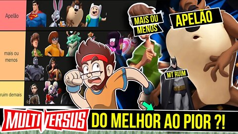 Rankeando Todos Personagens do Multiversus - Do Melhor ao PIOR