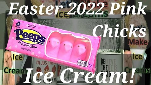 Easter 2022 Ice Cream Pink Marshmallow Chicks