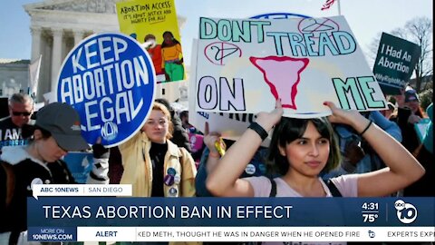 Texas abortion ban goes into effect