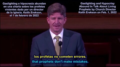 Gaslighting and Hypocrisy Abound In Talk About Living Prophets by LDS Church Director