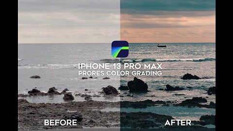 Color Grading iPhone 13 Pro Max ProRes in LumaFusion