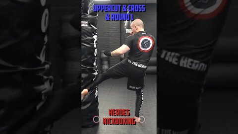 Heroes Training Center | Kickboxing & MMA "How To Double Up" Uppercut & Cross & Round 1 | #Shorts