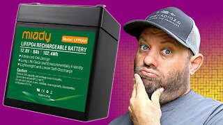 CHEAP $40 12v 8ah MIADY LifePO4 Battery Test