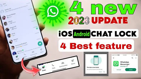 Whatsapp 4 new update 2023/best whatsapp tricks to chat lock