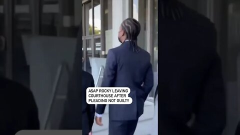 #asaprocky leaving the courthouse after pleading Not Guilty 🧑‍🦯#shorts #viral