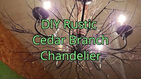 DIY Rustic Branch Chandelier - Interior design Kitchen decor It's Cheap & Easy!