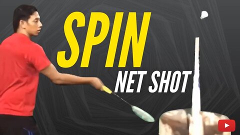 Spin Net Shot Tips and Drills Badminton Lesson from Coach Nik Azfar - Malay with English subtitles.