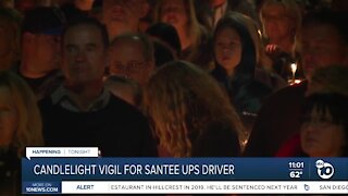 Candlelight vigil for SAntee UPS driver