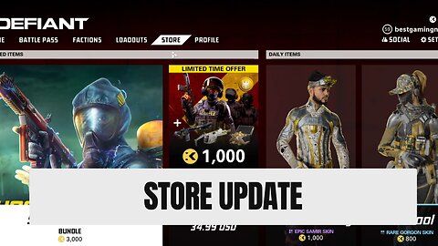 XDefiant Season 1 Store Update