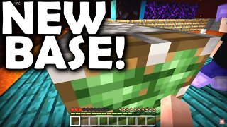 Our NEW BASE has EVERYTHING! | Deathblock (Skyblock in the Nether) | Minecraft | Basement
