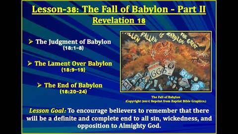 Revelation Lesson-38: The Fall of Babylon - Part II