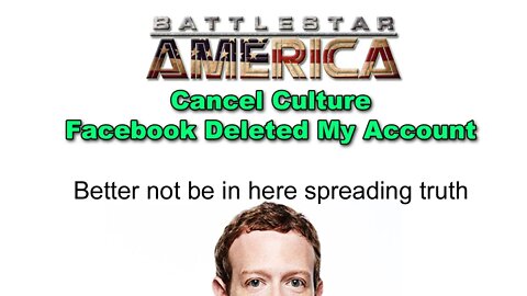 Cancel Culture | Facebook Deleted My Account