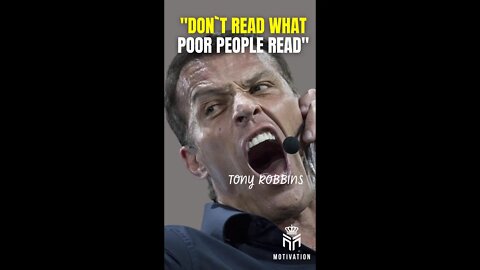 DON`T READ WHAT POOR PEOPLE READ - Tony Robbins #shorts