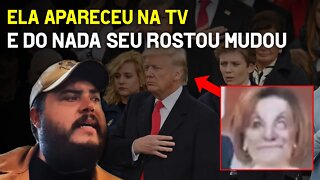 Ela apareceu na TV e do nada seu rosto mudou