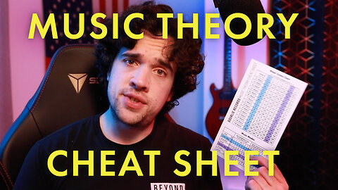 My Free Music Theory Cheat Sheet - Quick Guide to Scales & Modes