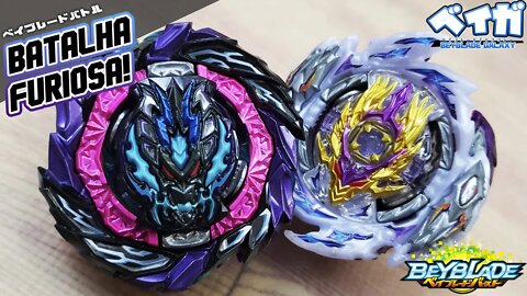 ROAR BAHAMUT .Gg.Mm-10 vs RAGE LONGINUS .Ds' 3A - Beyblade Burst ベイブレードバースト