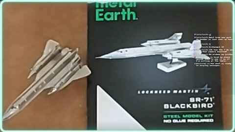 Building Metal Earth Models listening to video game tunes SR-71 Blackbird