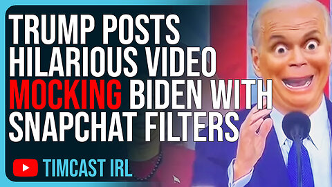 Trump Posts HILARIOUS Video MOCKING Biden With Snapchat Filters