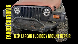 Jeep TJ Rear Tub Mount Broken Bolt/Spun Nut Repair Kit Installation