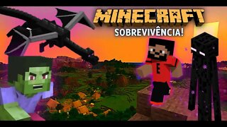 MINECRAFT:achando vacas pra fazenda - Sobrevivência #3