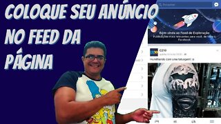 Como colocar anúncio no feed da página (fanpage)