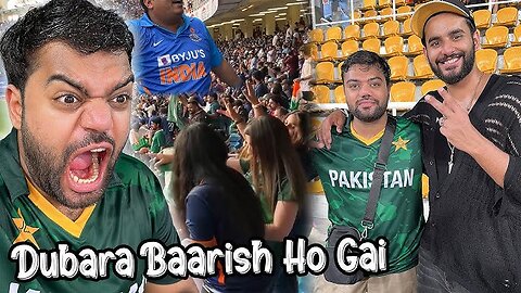 India Vs Pakistan Stadium Me Dekha With Fukra Insaan 😍 | Baarish Ki Waja Se Ab Kal Match Ho Ga 😭
