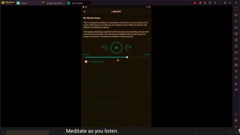 CE5 Tones LiveStream - Meditate As You Listen