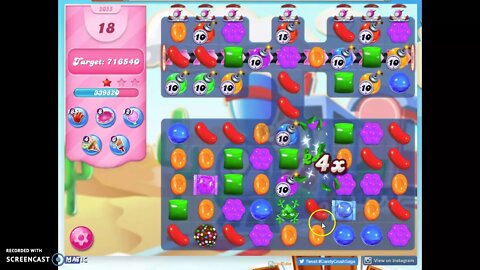 Candy Crush Level 2055 Audio Talkthrough, 3 Stars 0 Boosters