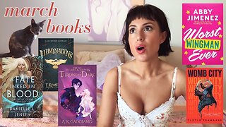 keeping those 5 stars coming | march reading vlog | 5 books | shield maidens, magic paintings & more