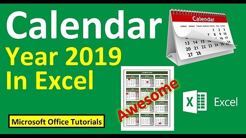how to create calendar in excel worksheet || excel me calendar kaise banaye