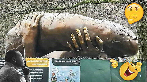 Statue in Boston to honor MLK looks like hands grabbing a HUGE COCK or TURD! 🖐🥒💩