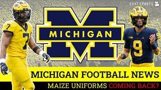 Michigan Football Rumors: All-Maize Uniforms? JJ McCarthy To Start Early Game?