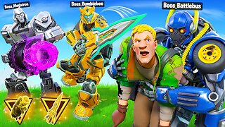 I Pretended To Be TRANSFORMERS Bosses - Fortnite!