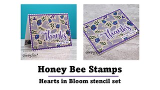 Honey Bee Stamps | Hearts in Bloom stencil