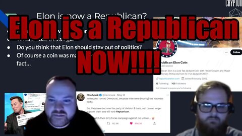 Elon Musk is now a REPUBLICAN!!! IS this a good or bad thing?!?