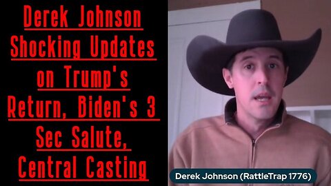 Derek Johnson Unveils Shocking Updates on Trump's Return, Biden's 3 Sec Salute, Central Casting!