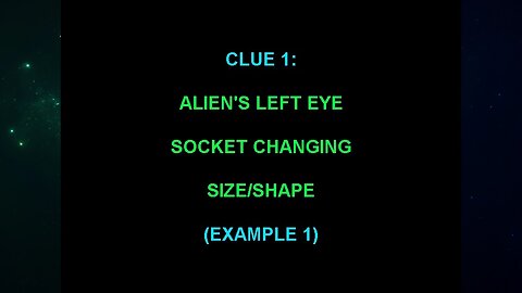 Clue 1 (The Alien Interview Video Analysis 2013/2014/2015)