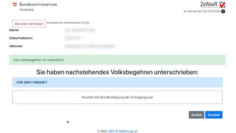 Volksbegehren FÜR IMPF-FREIHEIT unterzeichnen mit Handy-Signatur [ERKLÄRVIDEO]