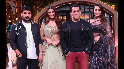 Salman with 2 girls in Kapil show