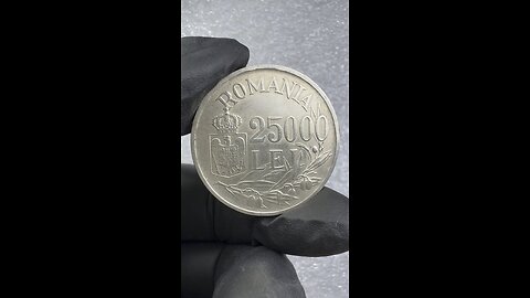 Romania 25000 Lei 1946 Mihai I Silver coin