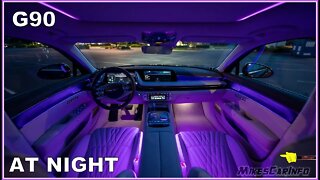 AT NIGHT: 2023 Genesis G90 - Interior & Exterior Lighting Overview