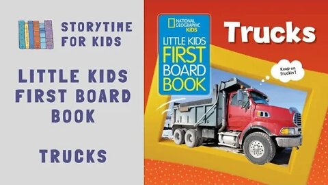 @Storytime for Kids 🚛🚚🚒 | National Geographic Kids | Little Kid's First Big Board Book | Trucks