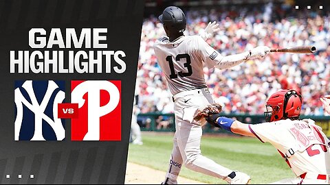 Yankees vs Phillies /Game Highlights (7/31/24) / MLB Highlights